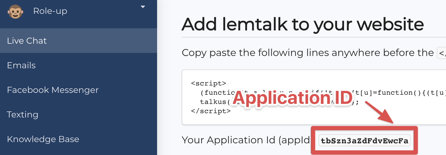 lemtalk application ID