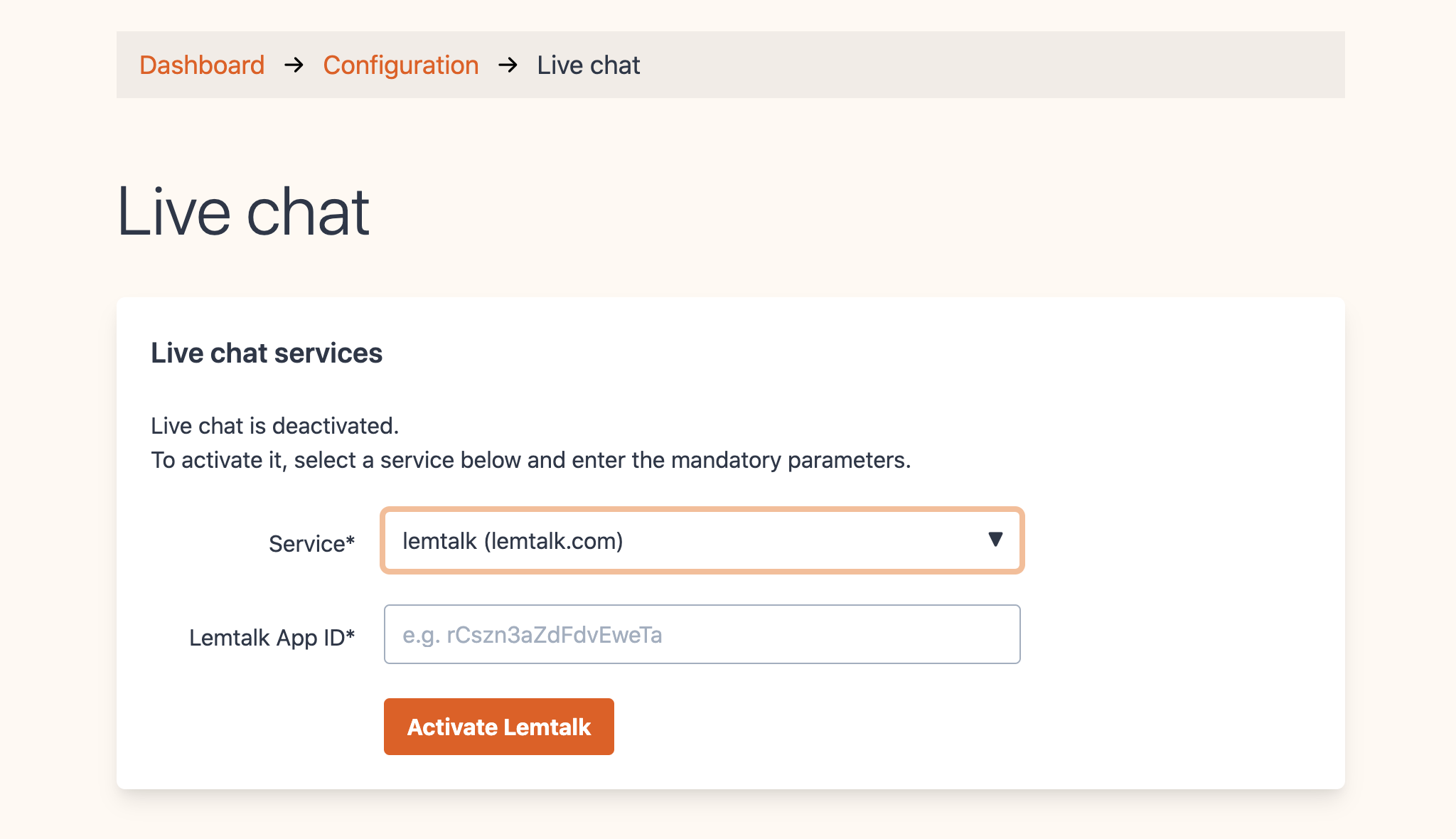 Live chat lemtalk